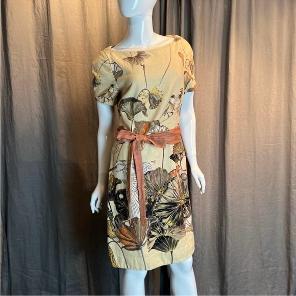 Floreat Anthropologie Snowy Egret Dress size 6 - Picture 11 of 15